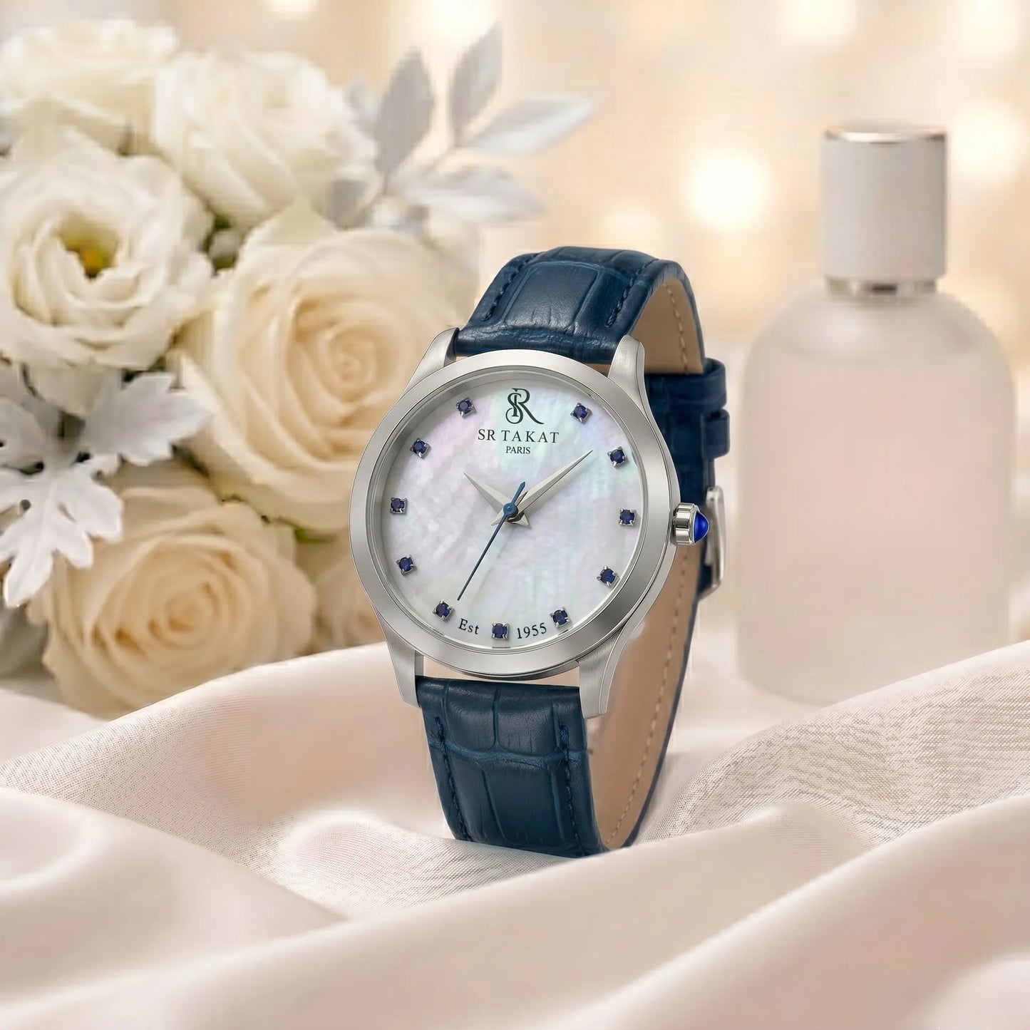 Premium Men’s Diamond Sapphire Watch | SR TAKAT