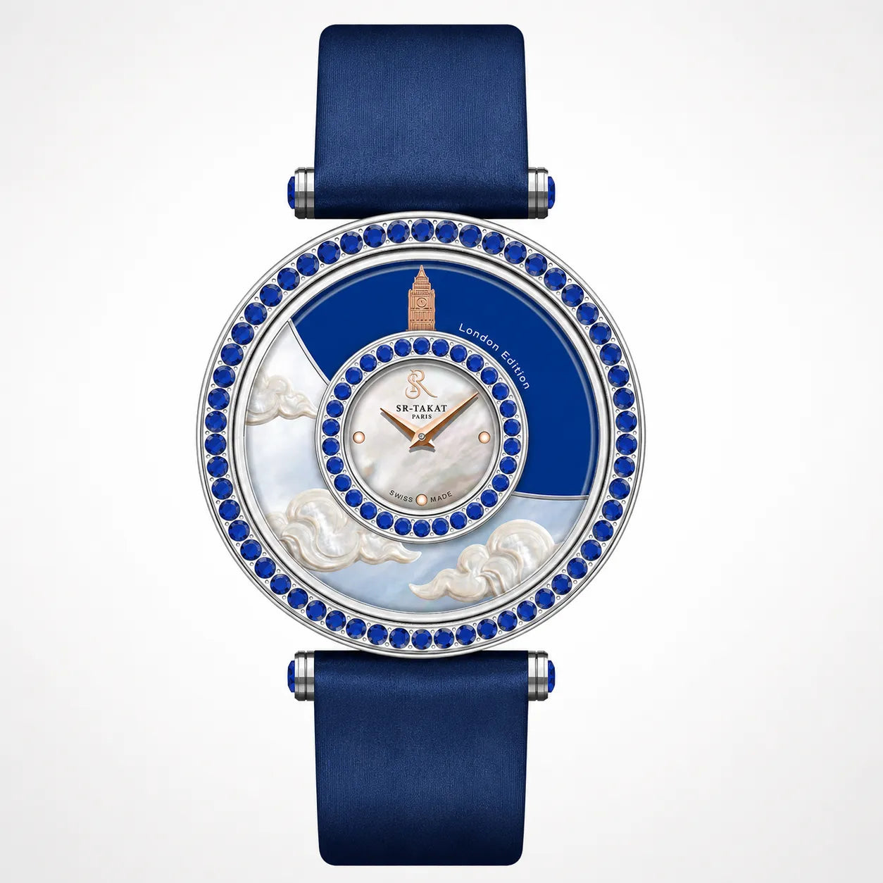 SR-Takat Natural Sapphire Watch London - Around the world edition