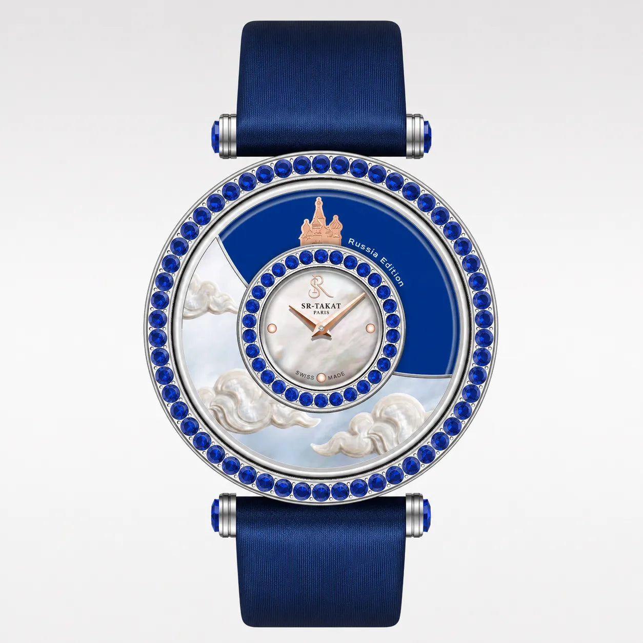 SR-Takat Natural Sapphire Watch Russia - Around the world edition