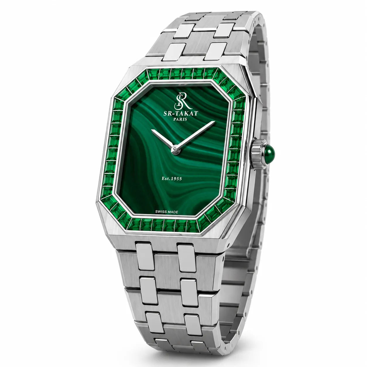 SR-Takat Natural Emerald Watch Legacy Edition - Women