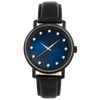 Lucidity Gents Automatic Watch – Blackened Steel with Blue Sunray Dial