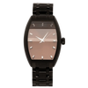 Realization Gents Domed Automatic Watch – Blackened Steel Case with Black Sunray Dial & Steel Bracelet