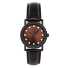 Lucidity Ladies Blackened Steel Chestnut Sunray Dial Quartz Watch – WA-056