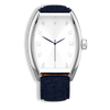 Realization Gents Automatic Watch – Steel Case with Silver Sunray Dial & Blue Leather Strap