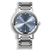Lucidity Gents Diamond Dial Leather Strap Quartz Watch – W-007