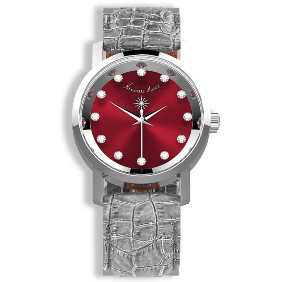 Niveau Élève Lucidity Gents Diamond Dial Luxury Watch – Model W-018