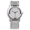 Lucidity Gents Diamond Dial Automatic & Quartz Luxury Watch – White Leather Strap (W-024)
