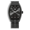 Realization Gents Blackened Steel Automatic Luxury Watch | Black Sunray Dial & Diamond Markers