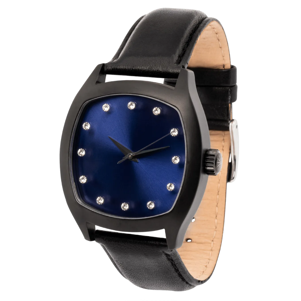 Determination Gents Automatic Luxury Watch | Blackened Steel, Mother of Pearl Dial & Black Steel Bracelet