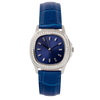 Determination WA-025 Stainless Steel Quartz Ladies Watch with Diamond Bezel & Blue Sunray Dial