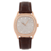 Determination WA-028 18K Rose Gold Automatic Watch with Diamond Dial & Diamond Bezel