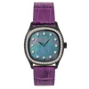 Determination Medium WA-032 Luxury Black Steel Watch with Dark Mother of Pearl Dial