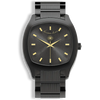 Determination Gents W-051 Swiss Luxury Watch – Black Steel & Gold Accents