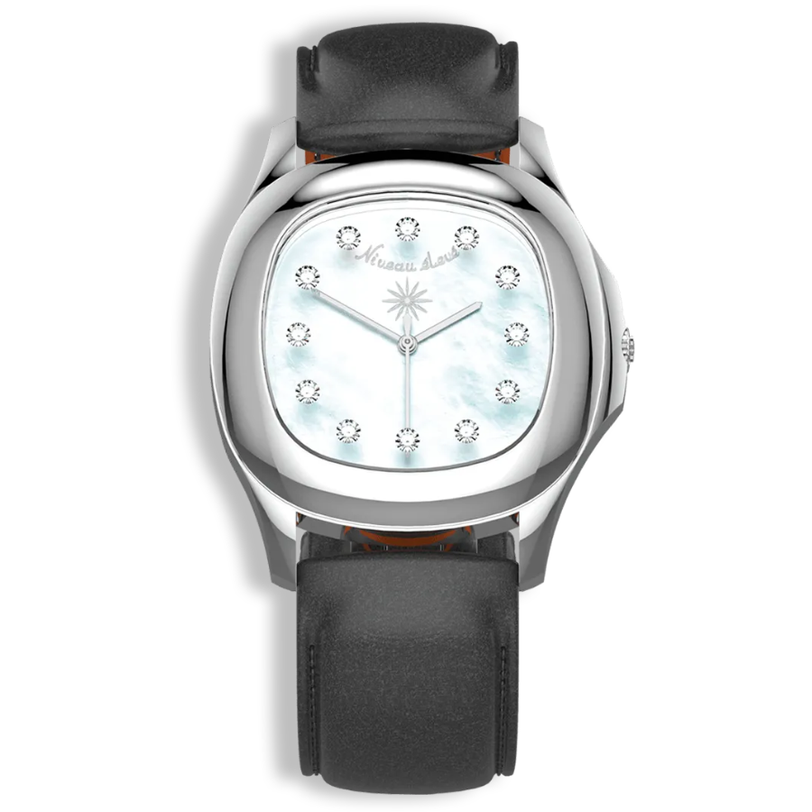 Niveau Élevé Determination Ladies W-063 Swiss Luxury Watch – Diamond Dial & Stainless Steel Bracelet