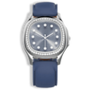 Determination Ladies W-065 Swiss Luxury Watch – Diamond Dial & White Leather Strap