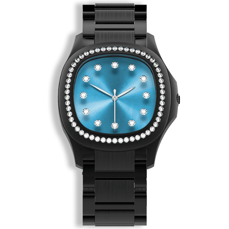 Niveau Élevé Determination Ladies W-068 Swiss Luxury Watch – Diamond Dial & White Leather Strap