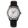 Introsistence WA-008 Swiss Luxury Women's Watch – Diamond Dial & White Leather Strap
