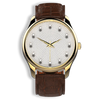 Introsistence Ladies W-032 Swiss Luxury Watch – Diamond Dial & White Leather Strap