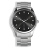 Introsistence Ladies W-030 Swiss Luxury Watch – Black Diamond Dial & White Leather Strap