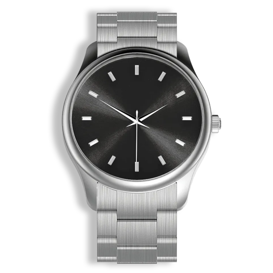 Niveau Élevé Introsistence Ladies W-030 Swiss Luxury Watch – Black Diamond Dial & White Leather Strap