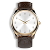 Introsistence Ladies W-033 Swiss Luxury Watch – Diamond Dial & White Leather Strap