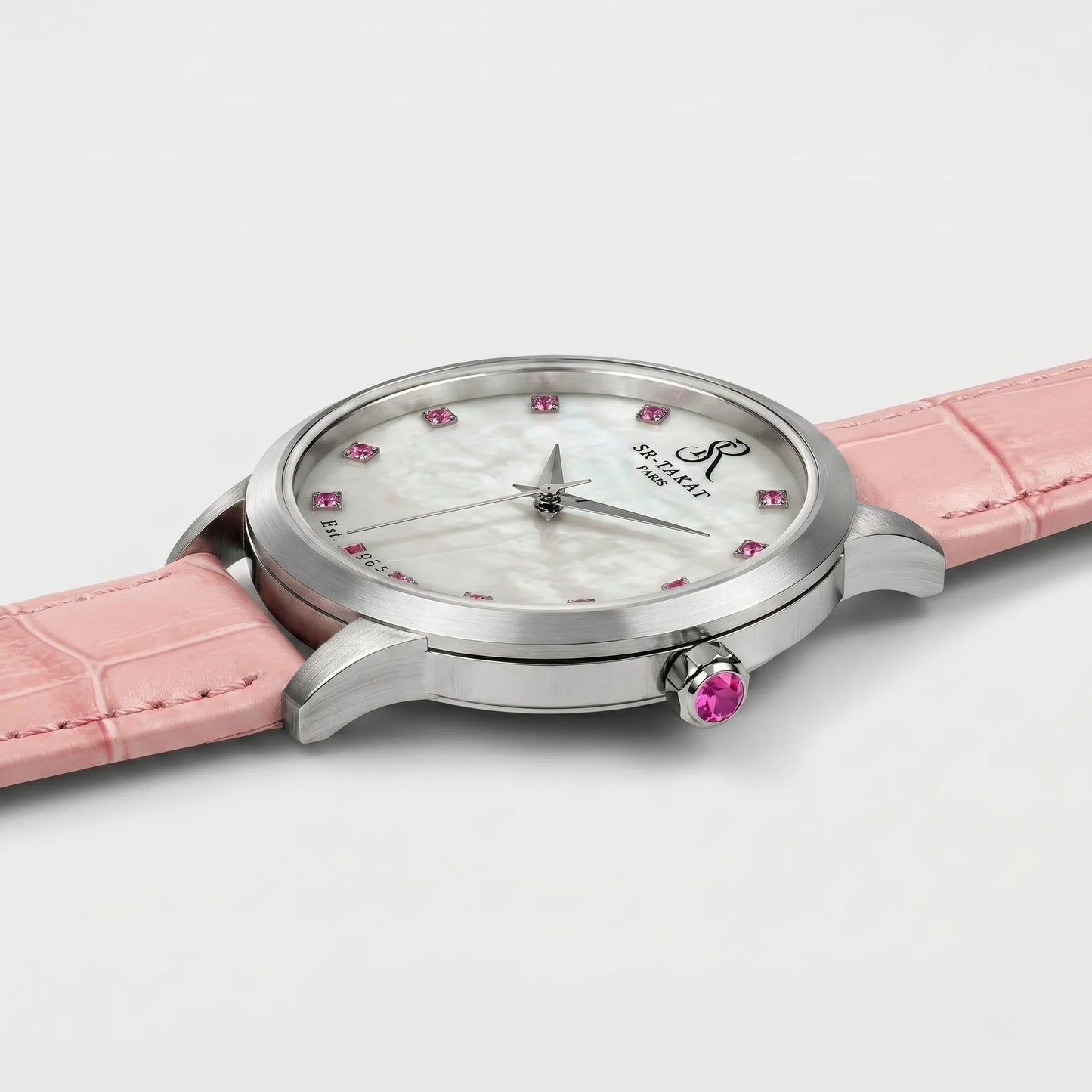 Elegant Pink Spinel Watch for Women | SR TAKAT