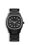 Determination Medium W-058 Swiss Luxury Watch – Black Sunray Dial & Diamond Bezel