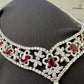 Natural Burmese Gubelin Pigeon Blood Ruby & Diamond 18k Gold Necklace 42.04 cts by SR-Takat