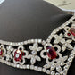 Natural Burmese Gubelin Pigeon Blood Ruby & Diamond 18k Gold Necklace 42.04 cts by SR-Takat