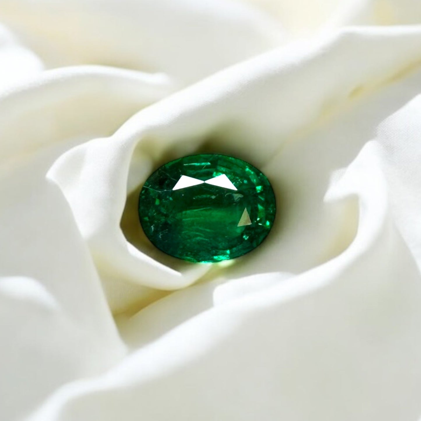 Natural Emerald 34 cts certified in Switzerland GRS Lab by SR-Takat