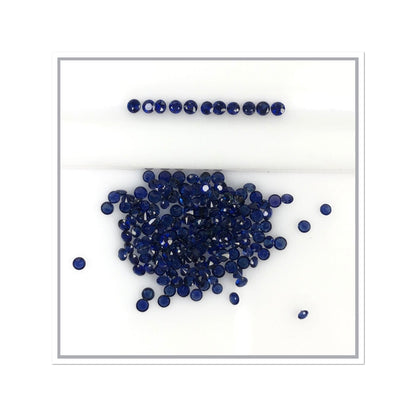 Natural Blue Sapphire Diamond Cut Round by SR-Takat