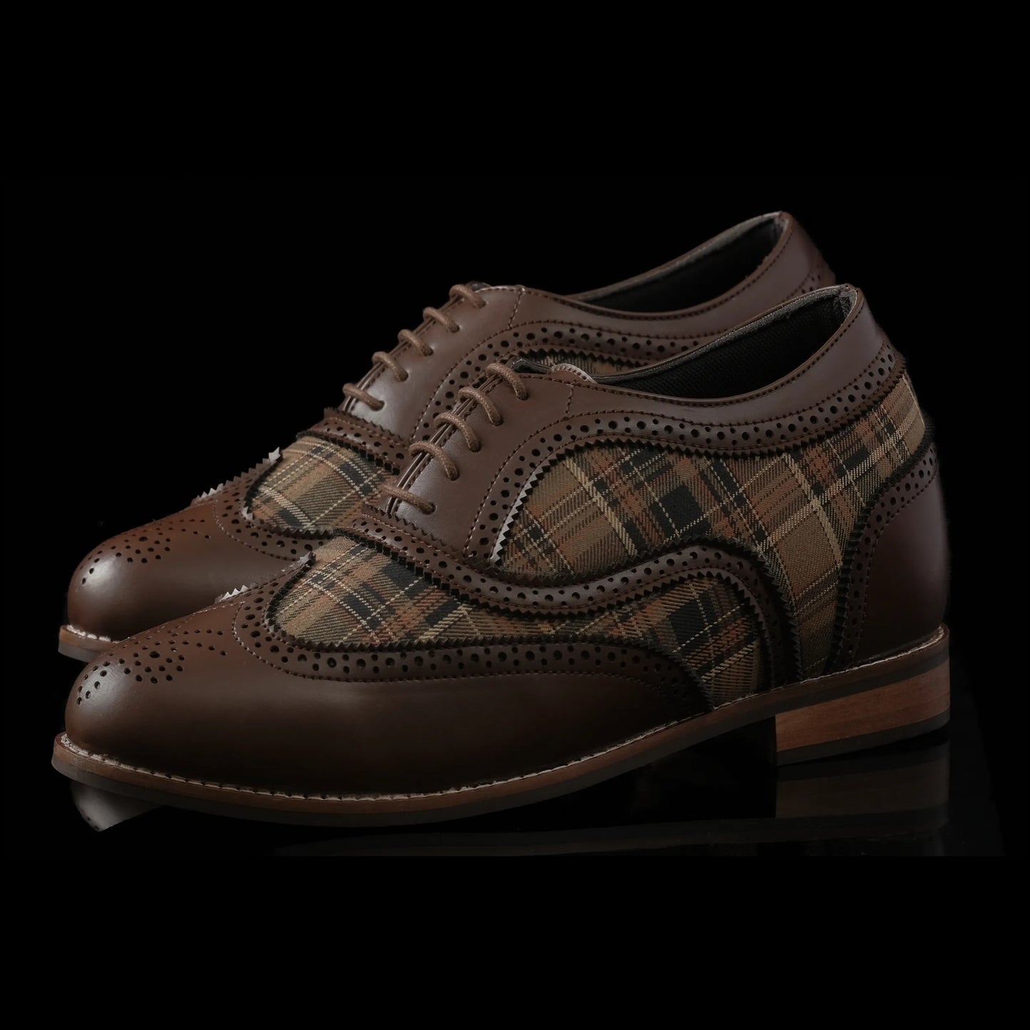 BoyLift Edinburgh Heritage Brogue Elevator Shoes