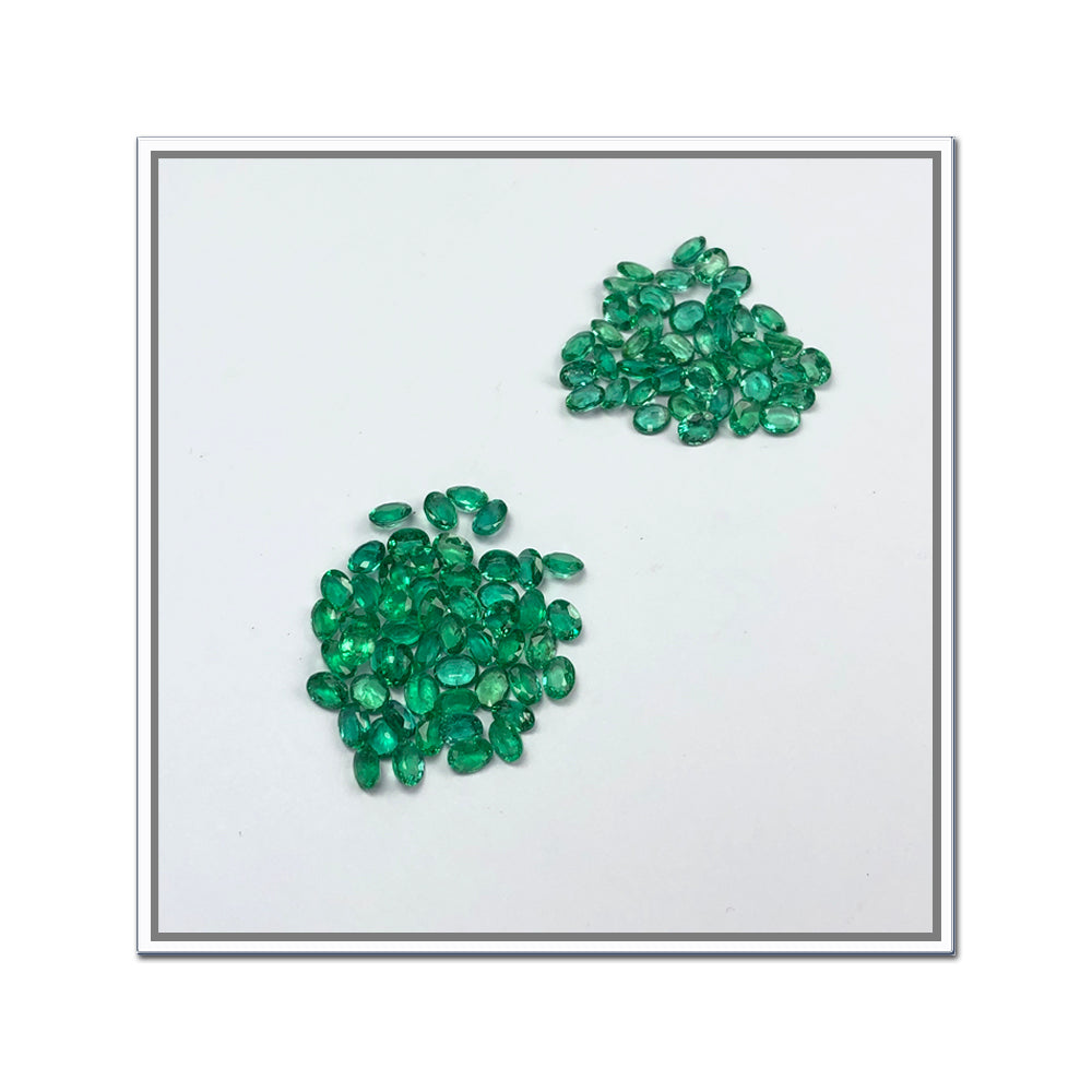 Natural Zambian Emerald Ovals by SR-Takat