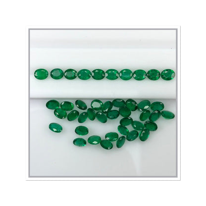 Natural Zambian Emerald Ovals by SR-Takat