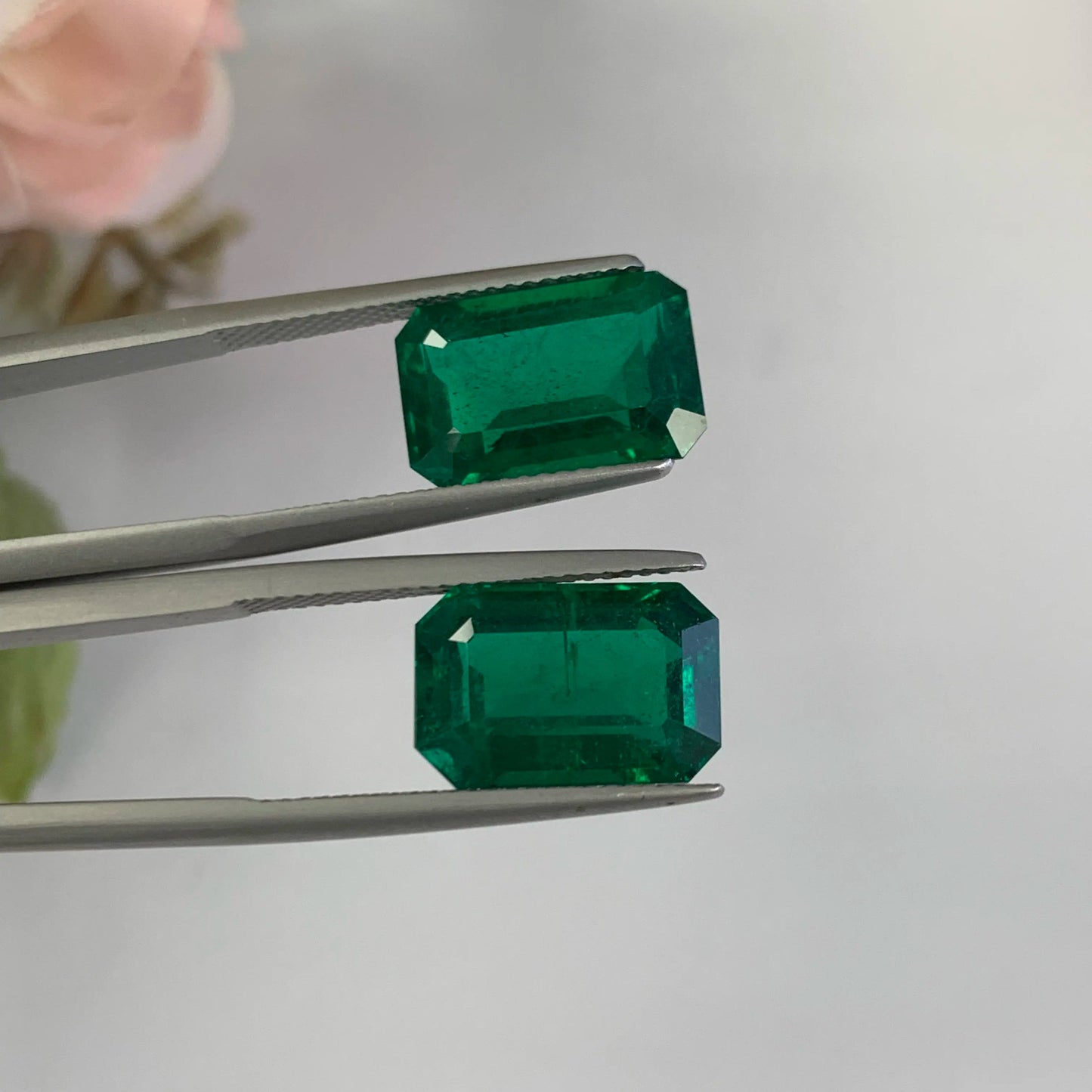 Natural Zambian Emerald Insignificant 11.94 cts Oct Pair by SR-Takat