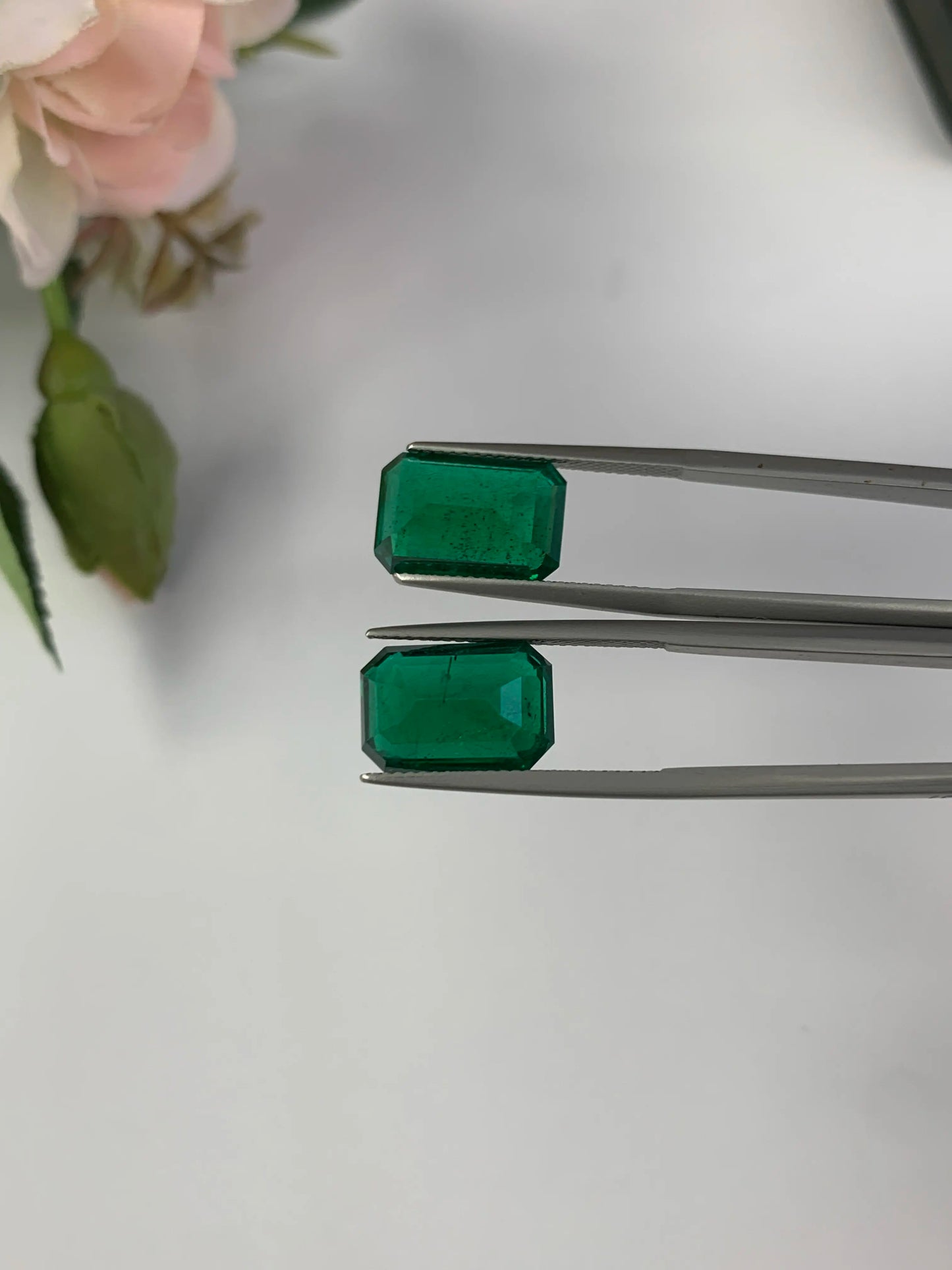 Natural Zambian Emerald Insignificant 11.94 cts Oct Pair by SR-Takat