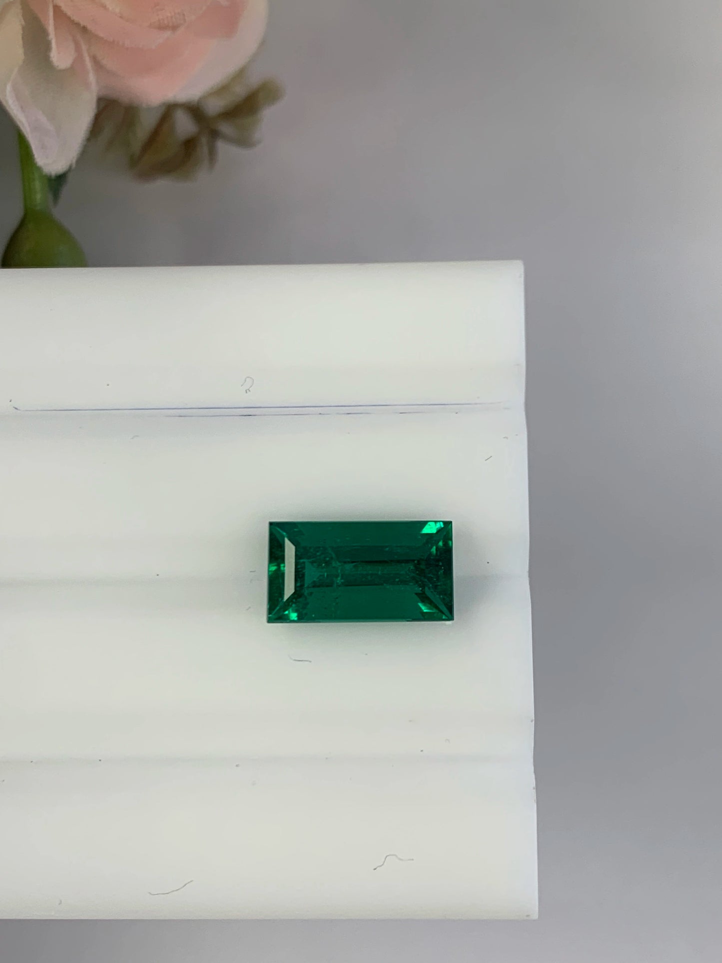 Natural Zambian Emerald Minor 3.47 cts Baguette by SR-Takat