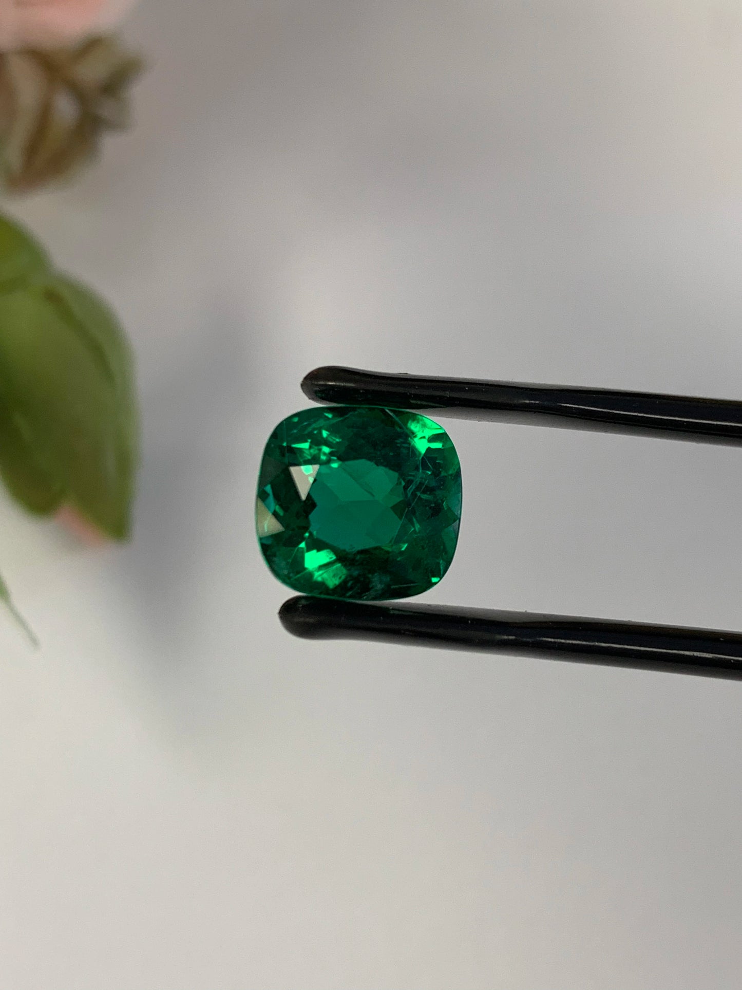 Natural Zambian Emerald Minor 3.1 cts Cusion by SR-Takat