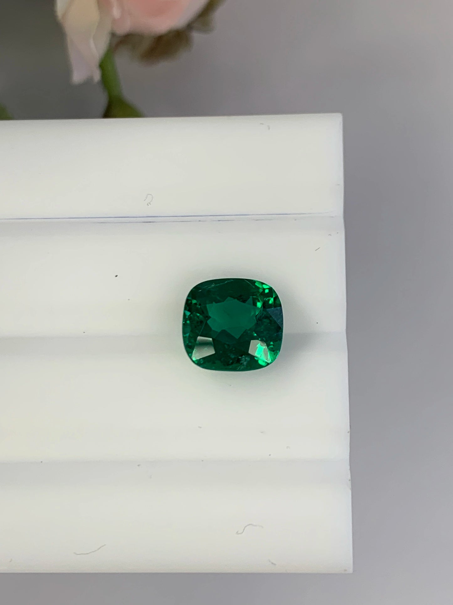Natural Zambian Emerald Minor 3.1 cts Cusion by SR-Takat