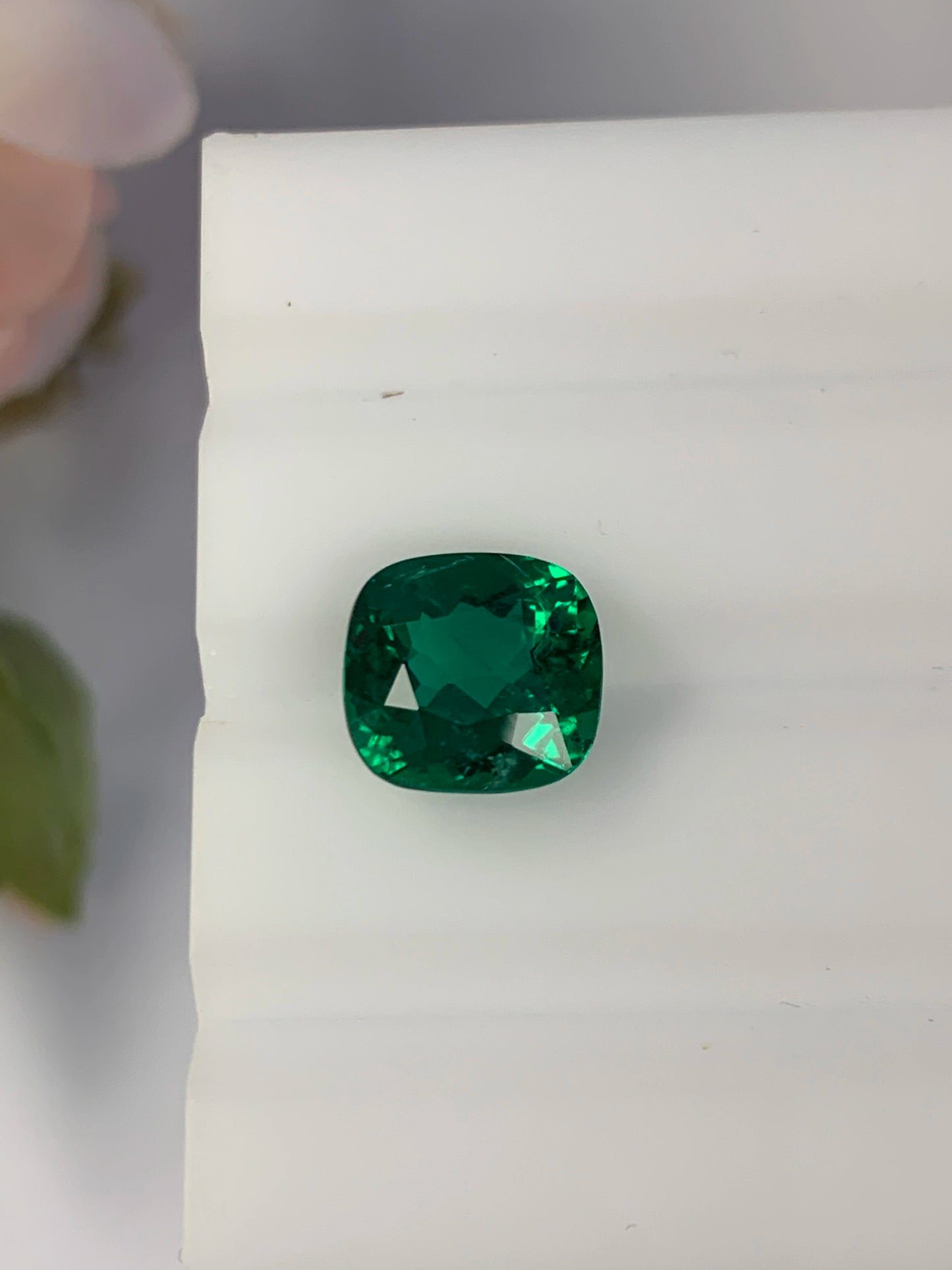 Natural Zambian Emerald Minor 3.1 cts Cusion by SR-Takat