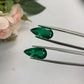 Natural Zambian Emerald Insignificant 9.01 cts Pear pair by SR-Takat