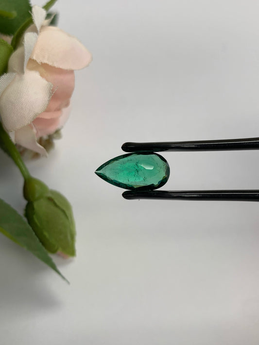 Natural Zambian Emerald Minor To Moderate 3.89 cts Pear by SR-Takat