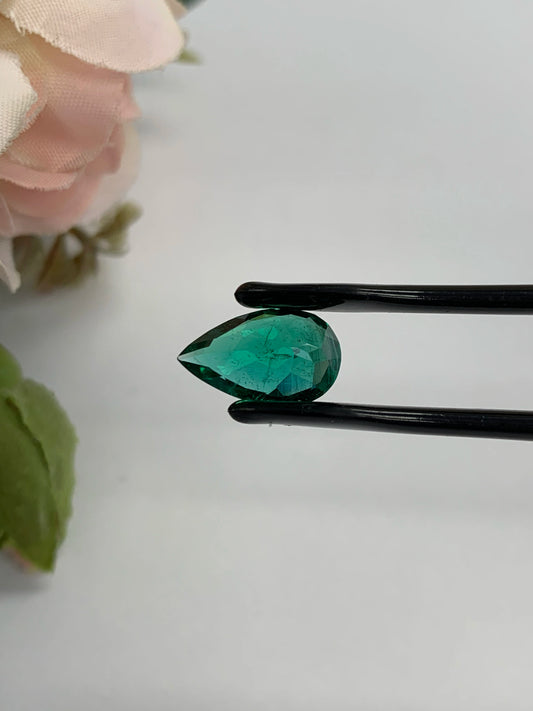 Natural Zambian Emerald Minor To Moderate 3.36 cts Pear by SR-Takat