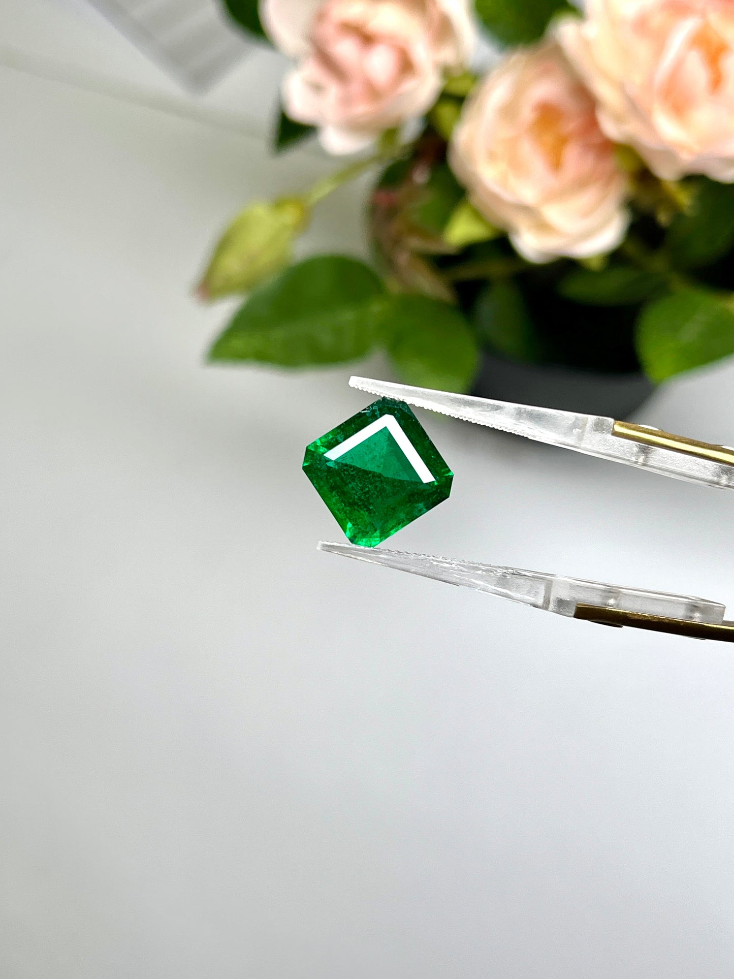 Natural Zambia No-Oil Emerald 6.52 cts Oct by SR-Takat