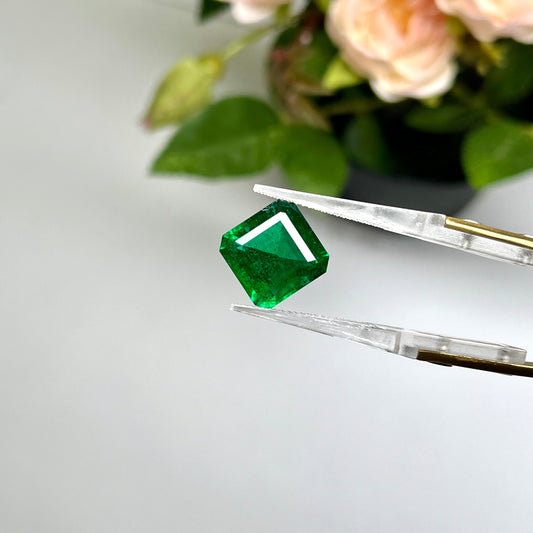 Natural Zambia No-Oil Emerald 6.52 cts Oct by SR-Takat