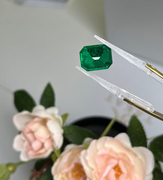 Natural Zambia Minor Emerald 6.65 cts Octagon by SR-Takat