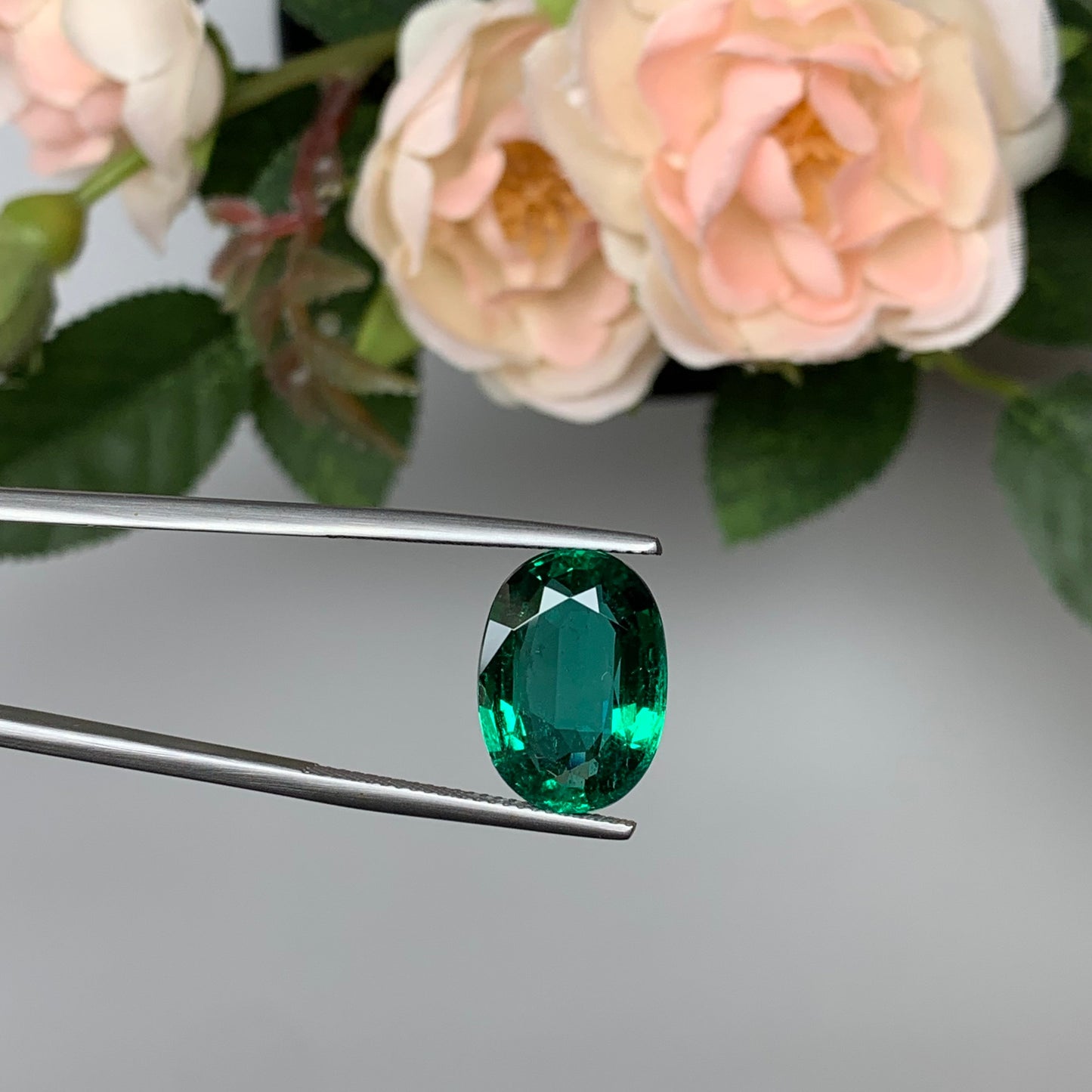Natural Zambia Ins Emerald 8.04 cts Oval by SR-Takat
