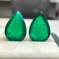 Exclusive Platinum Award Emerald Pair Zambian 84 cts