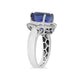 18K Gold Ring with Tanzanite and Diamonds