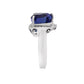 18K Gold Ring with Tanzanite and Diamonds